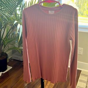 Zara Girls Ribbed Top w/ button details on sleeves. Size 10. Never Worn.